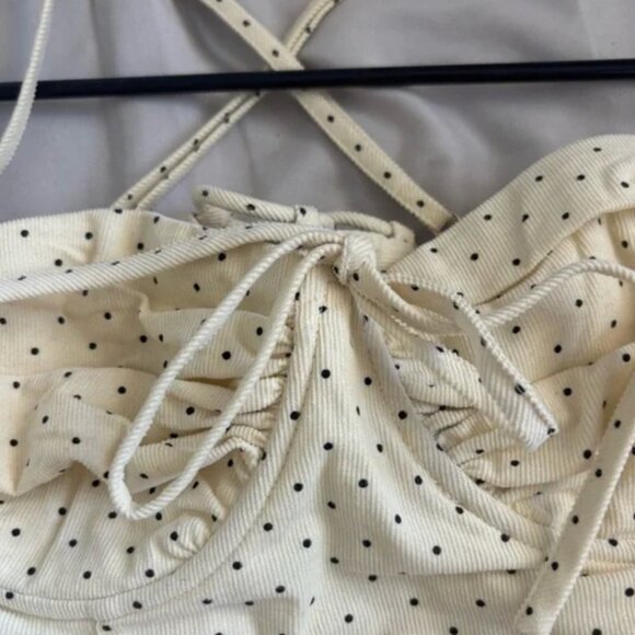 Cream polka dot cami - Picture 3 of 4